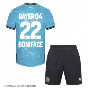 Bayer Leverkusen Victor Boniface #22 Replik 3rd trikot Kinder 2023-24 Kurzarm (+ Kurze Hosen)